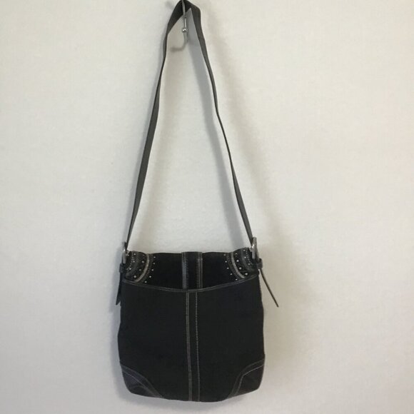Coach Soho Signature Black Crossbody Shoulder Bag - Picture 3 of 15